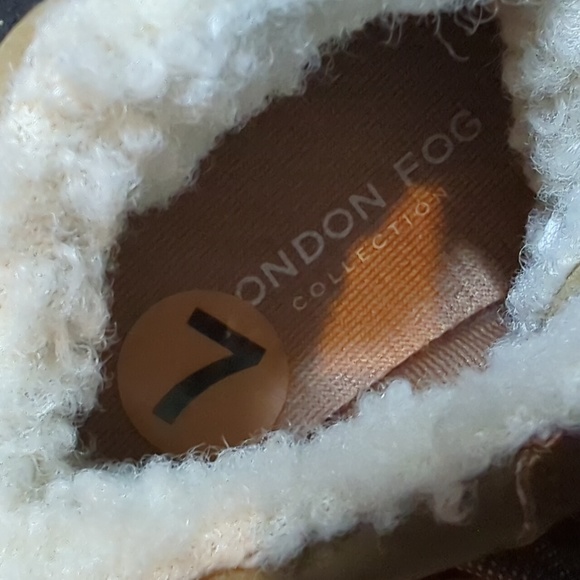 London fog collection cognac lil Andres boots new without tags size 7 - Picture 4 of 5